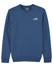 Lade das Bild in den Galerie-Viewer, Sweater - Logo am Herzen White | Heather Blue